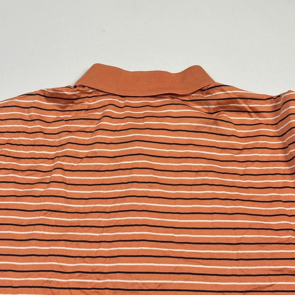 Masters Augusta National Golf Shop Polo Shirt Mens Large Orange Striped - Picture 11 of 11